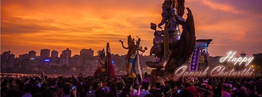 Ganesh-Visarjan-Lord Ganesha Images For Facebook Timeline Cover Picture