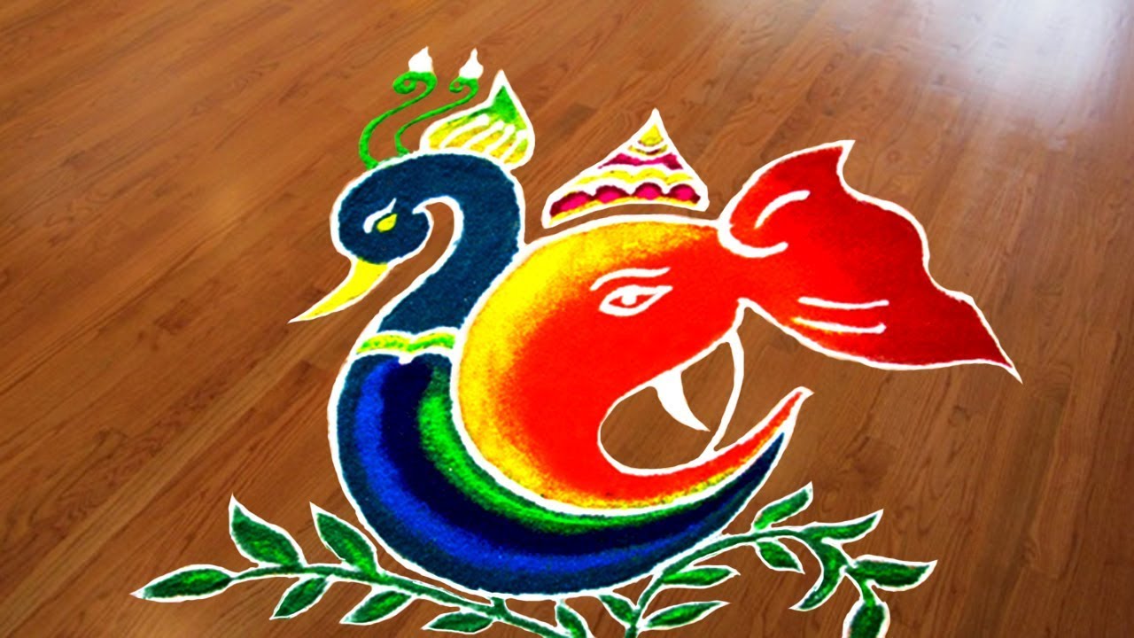 Ganpati Rangoli Designs