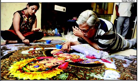 dodechas-sabudana-rangoli-best-ganesh-rangoli-design