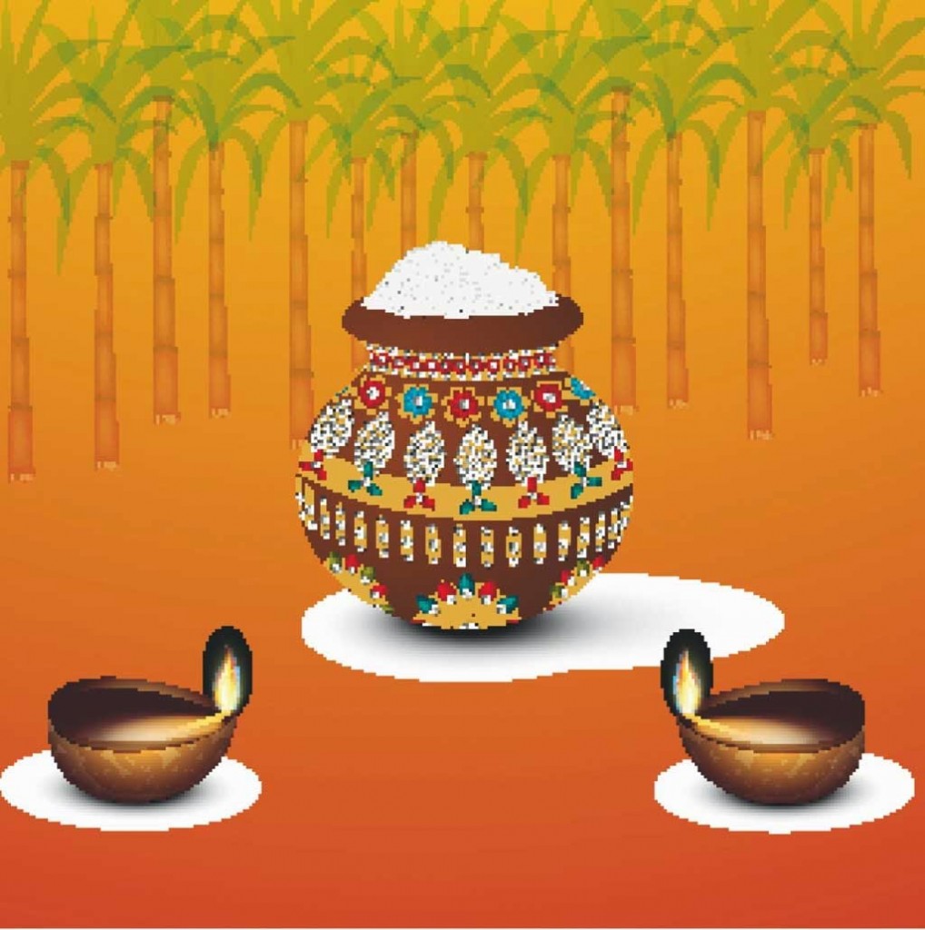 Happy Pongal Greetings SMS Messages In Hindi And Tamil