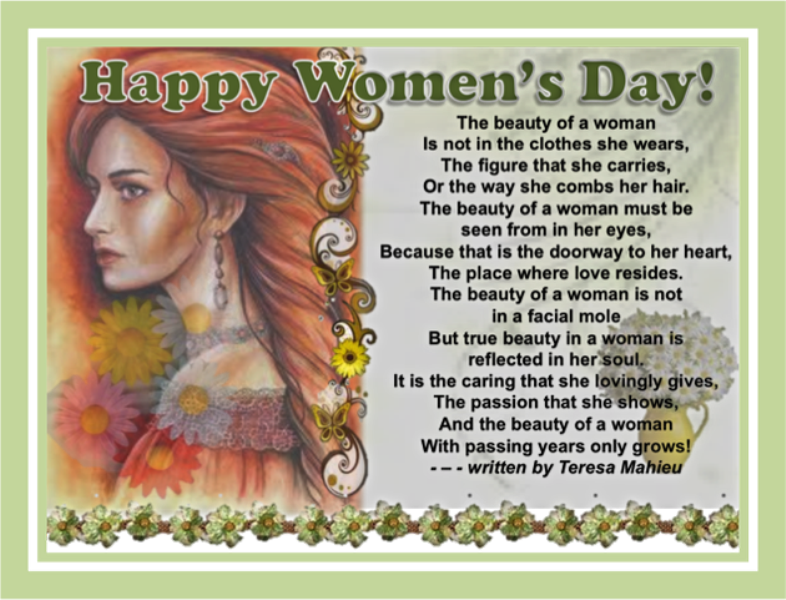 Happy Women's Day Quotes, SMS Message