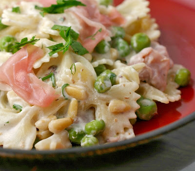 Garlic Lemon Grilled Chicken and Goat Cheese Farfalle