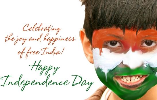 Independence Day tiranga colour on face