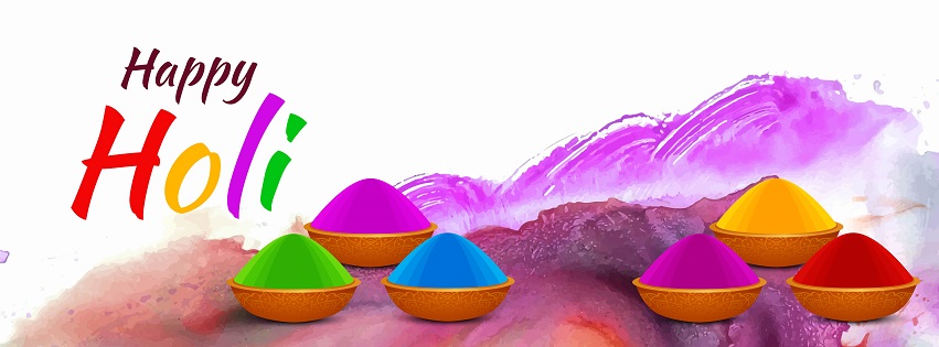 Happy Holi Cover Photos for Facebook