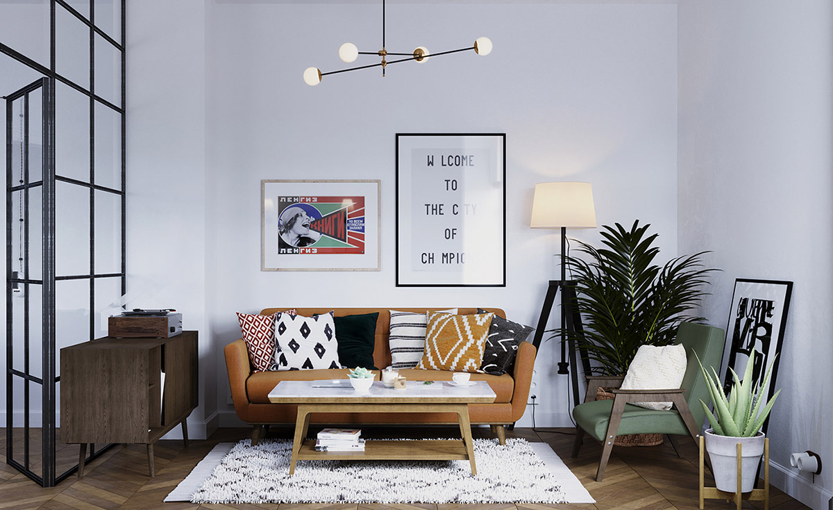 Scandinavian-style-living-room